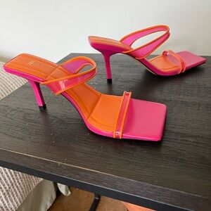 SOLD Zara Pink and Orange Heels